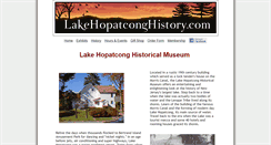 Desktop Screenshot of lakehopatconghistory.com